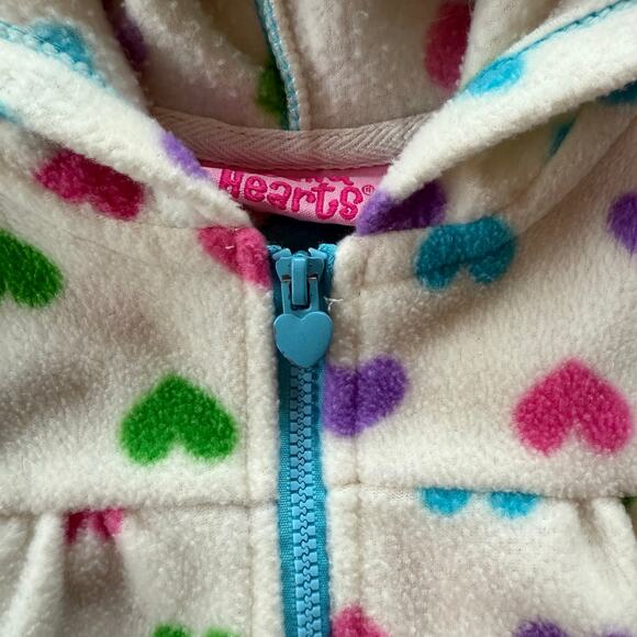 Young Hearts Hooded Full Zip Fleece Size 3T - Picture 3 of 5